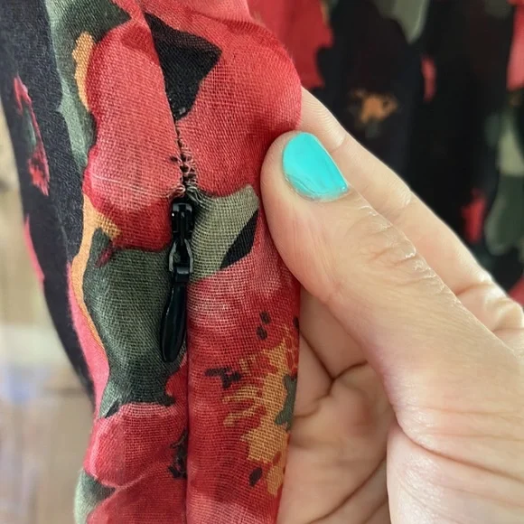 Christy Dawn Black and Pink Floral Dress - Picture 5 of 5